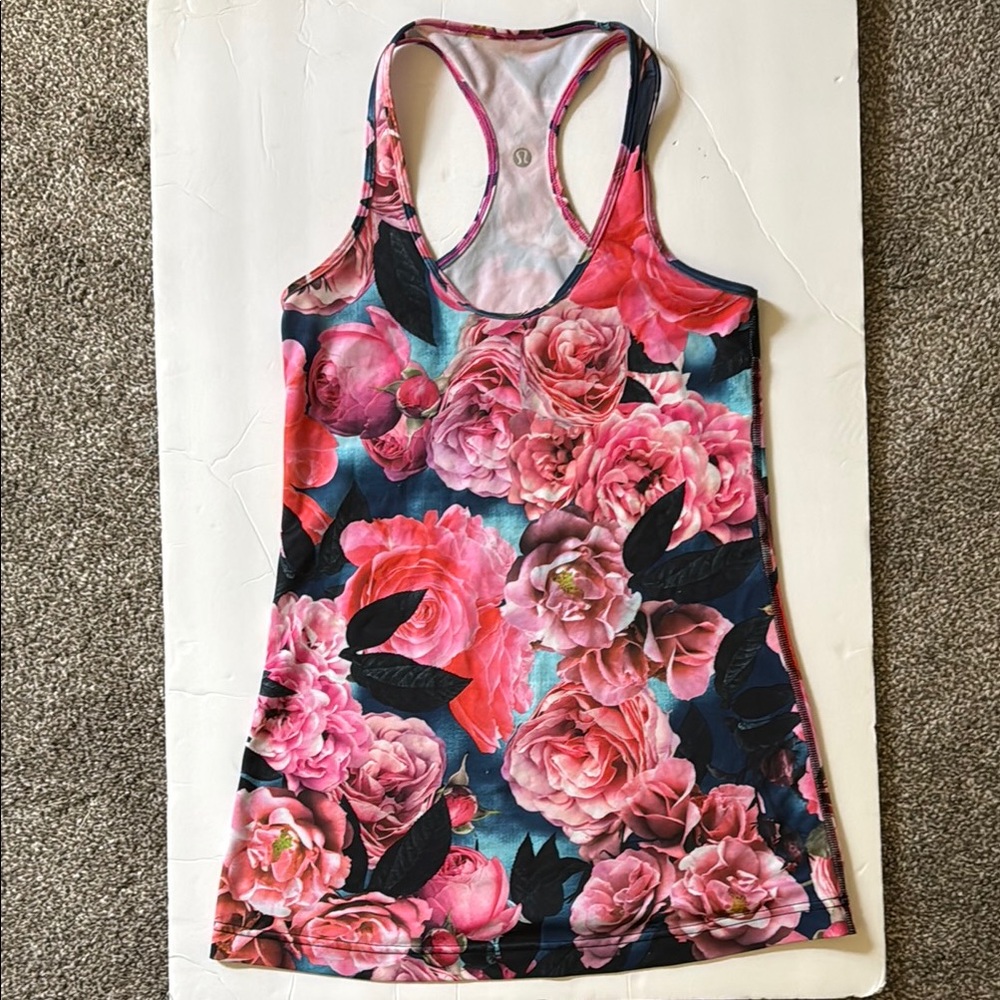 Lululemon Floral Racerback Tank Top